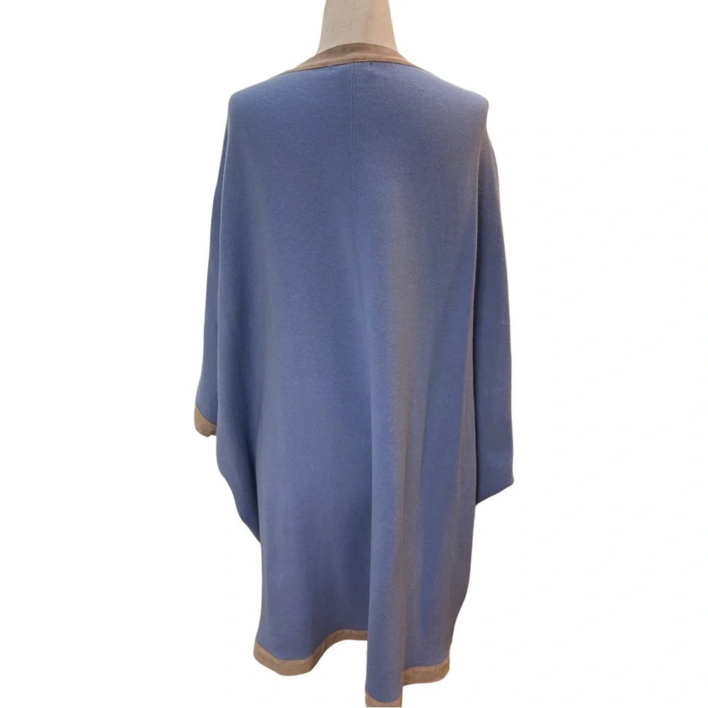 Tyler Boe Fringed Knit Poncho